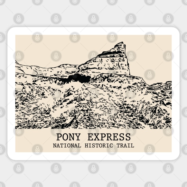 Pony Express National Historic Trail Sticker by Lakeric